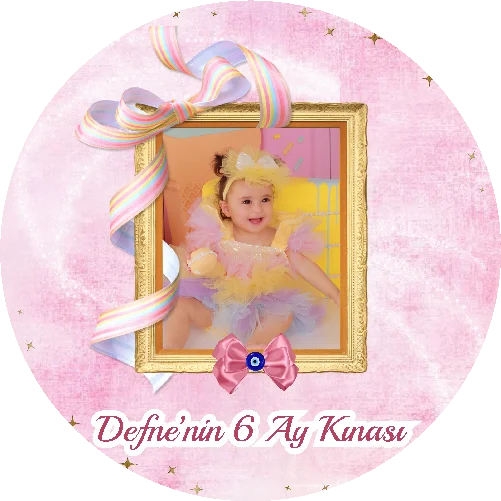 Kına Temalı Yuvarlak Açacak Magneti